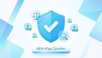 OnlySpin adil oyun ve doğrulama sistemi görseli