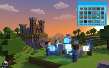 Blok Krallığı birlikte inşa sandbox oyunu ekran görüntüsü